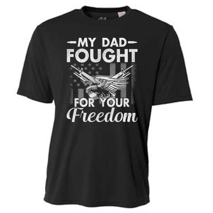 My Dad Is A Veteran Gift For Daughter And Son Cooling Performance Crew T-Shirt