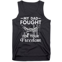 My Dad Is A Veteran Gift For Daughter And Son Tank Top