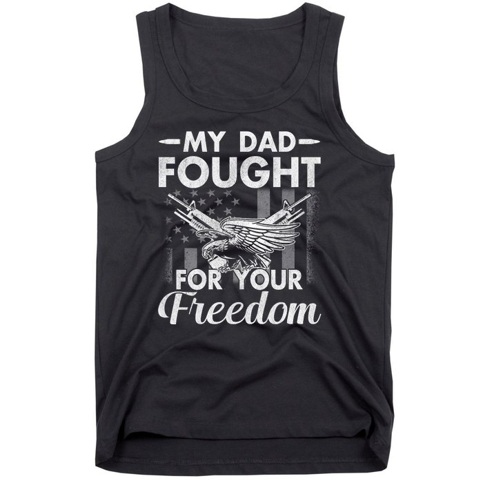 My Dad Is A Veteran Gift For Daughter And Son Tank Top