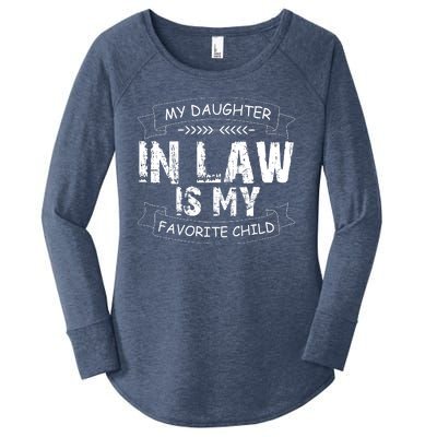 My Daughter In Law Is My Favorite Child Cute Gift Women's Perfect Tri Tunic Long Sleeve Shirt