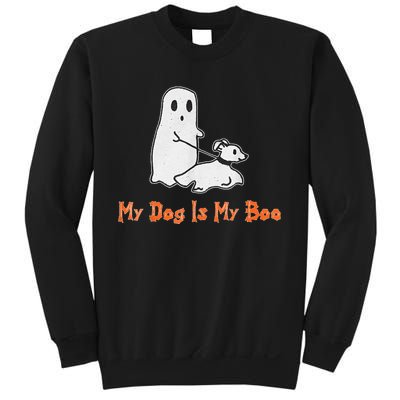 My Dog Is My Boo Ghost Halloween Dog Lover Sweatshirt