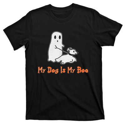 My Dog Is My Boo Ghost Halloween Dog Lover T-Shirt