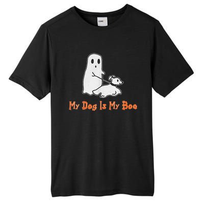 My Dog Is My Boo Ghost Halloween Dog Lover Tall Fusion ChromaSoft Performance T-Shirt