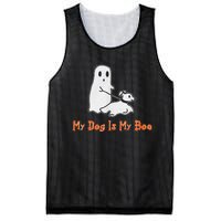 My Dog Is My Boo Ghost Halloween Dog Lover Mesh Reversible Basketball Jersey Tank