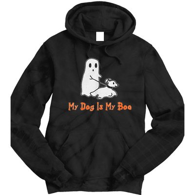 My Dog Is My Boo Ghost Halloween Dog Lover Tie Dye Hoodie