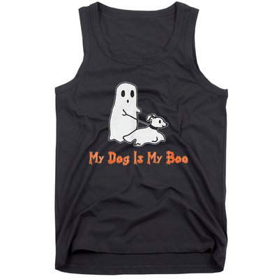 My Dog Is My Boo Ghost Halloween Dog Lover Tank Top