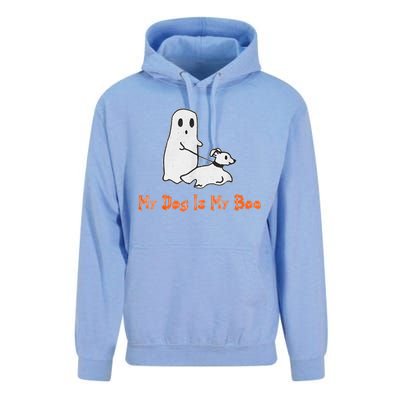 My Dog Is My Boo Ghost Halloween Dog Lover Unisex Surf Hoodie