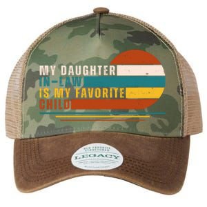 My Daughter In Law Is My Favorite Child Retro Sunset Legacy Tie Dye Trucker Hat