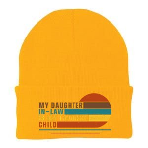 My Daughter In Law Is My Favorite Child Retro Sunset Knit Cap Winter Beanie