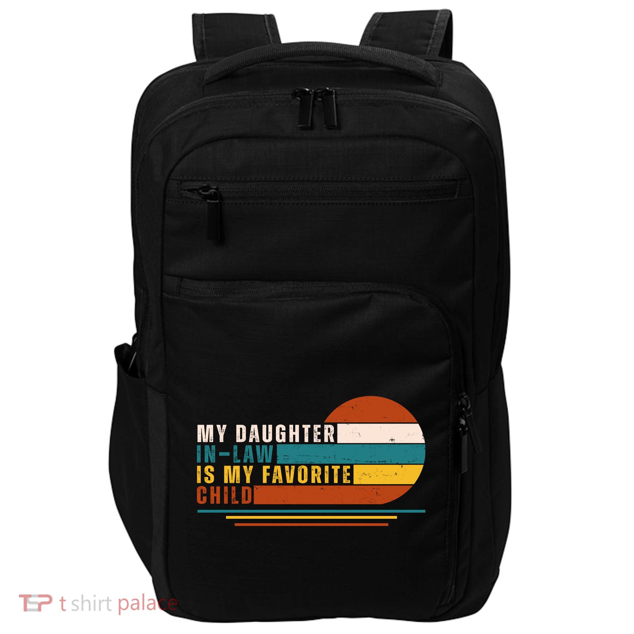 My Daughter In Law Is My Favorite Child Retro Sunset Impact Tech Backpack