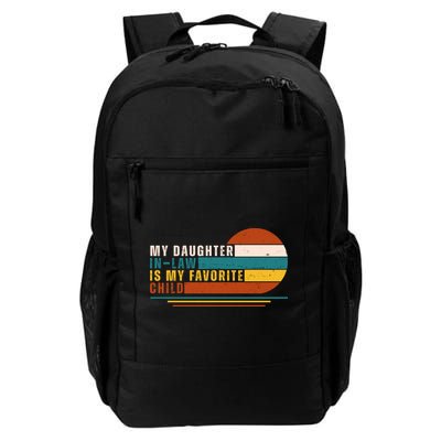 My Daughter In Law Is My Favorite Child Retro Sunset Backpack