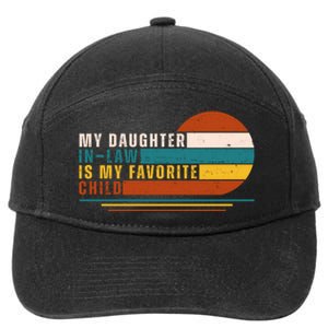 My Daughter In Law Is My Favorite Child Retro Sunset 7-Panel Snapback Hat