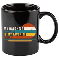My Daughter In Law Is My Favorite Child Retro Sunset 11oz C Handle Ceramic Mug