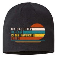 My Daughter In Law Is My Favorite Child Retro Sunset Sustainable Beanie