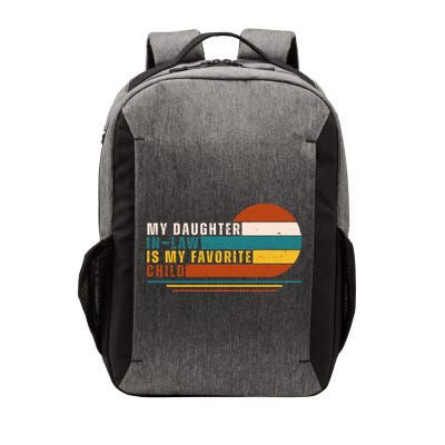My Daughter In Law Is My Favorite Child Retro Sunset Vector Backpack