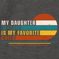 My Daughter In Law Is My Favorite Child Retro Sunset Vector Backpack