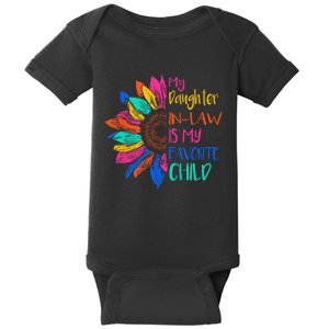 My Daughter In Law Is My Favorite Child For Mother In Law Baby Bodysuit