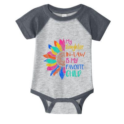 My Daughter In Law Is My Favorite Child For Mother In Law Infant Baby Jersey Bodysuit