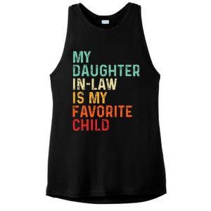 My Daughter In Law Is My Favorite Child Father's Day in Law Ladies PosiCharge Tri-Blend Wicking Tank