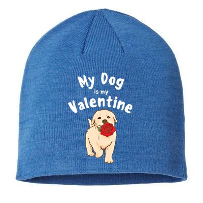 My Dog Is My Valentine Golden Retriever Mom Dad Great Gift Sustainable Beanie