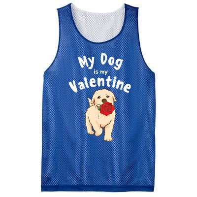 My Dog Is My Valentine Golden Retriever Mom Dad Great Gift Mesh Reversible Basketball Jersey Tank