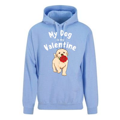 My Dog Is My Valentine Golden Retriever Mom Dad Great Gift Unisex Surf Hoodie