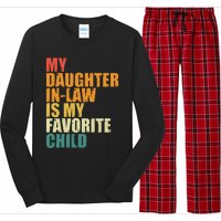 My Daughterinlaw Is My Favorite Child Funny Retro Humor Long Sleeve Pajama Set