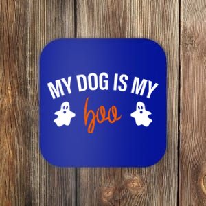 My Dog Is My Boo Funny Dog Owner Halloween Costume Pajamas Gift Coaster