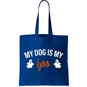 My Dog Is My Boo Funny Dog Owner Halloween Costume Pajamas Gift Tote Bag