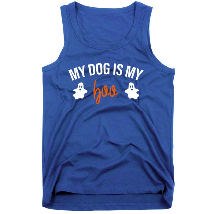 My Dog Is My Boo Funny Dog Owner Halloween Costume Pajamas Gift Tank Top