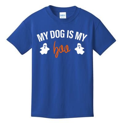 My Dog Is My Boo Funny Dog Owner Halloween Costume Pajamas Gift Kids T-Shirt