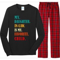 My Daughter In Law Is My Favorite Child Funny Humor Family Long Sleeve Pajama Set