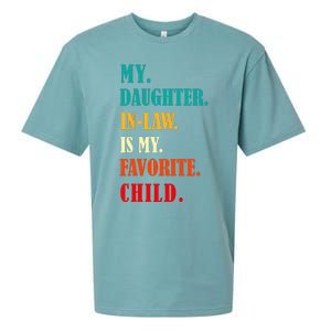 My Daughter In Law Is My Favorite Child Funny Humor Family Sueded Cloud Jersey T-Shirt