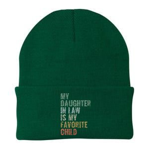 My Daughter In Law Is My Favorite Child Dad Father Day Knit Cap Winter Beanie