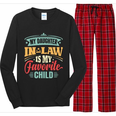 My Daughterinlaw Is My Favorite Child Father's Day in law Long Sleeve Pajama Set