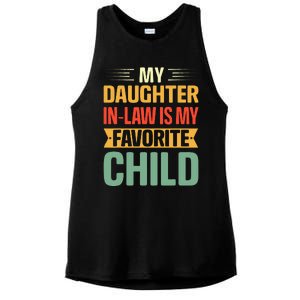 My Daughter In Law Is My Favorite Child Funny Family Humor Ladies PosiCharge Tri-Blend Wicking Tank