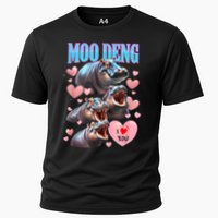 Moo Deng I Love You Pygmy Hippopotamus Performance Shirt
