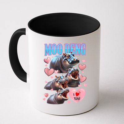 Moo Deng I Love You Pygmy Hippopotamus Mug