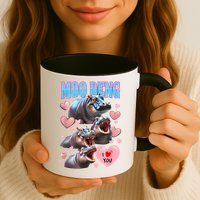 Moo Deng I Love You Pygmy Hippopotamus Mug