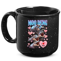 Moo Deng I Love You Pygmy Hippopotamus 15oz Campfire Ceramic Mug