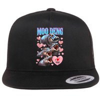 Moo Deng I Love You Pygmy Hippopotamus Flatbill Hat