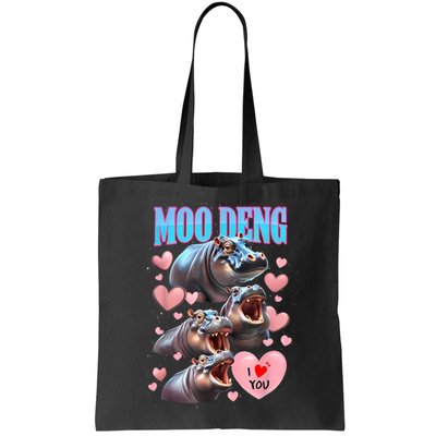 Moo Deng I Love You Pygmy Hippopotamus Bag