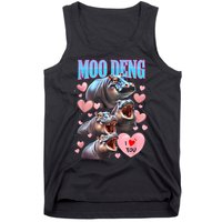 Moo Deng I Love You Pygmy Hippopotamus Tank Top