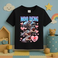 Moo Deng I Love You Pygmy Hippopotamus Toddler T-Shirt