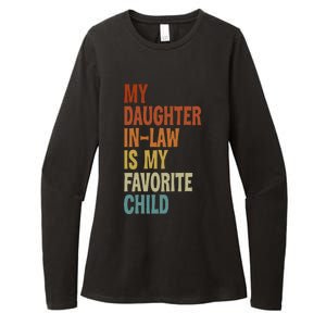 My Daughter In Law Is My Favorite Child Fathers Day in Law Womens CVC Long Sleeve Shirt