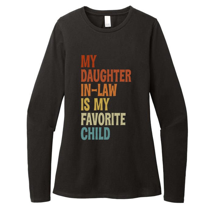 My Daughter In Law Is My Favorite Child Fathers Day in Law Womens CVC Long Sleeve Shirt