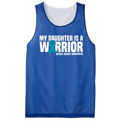 My Daughter Is A Warrior Sexual Assault Awareness Cool Gift Mesh Reversible Basketball Jersey Tank