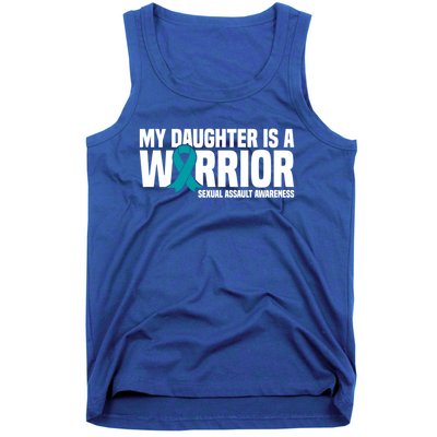 My Daughter Is A Warrior Sexual Assault Awareness Cool Gift Tank Top