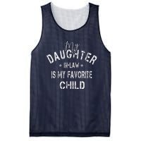 My Daughter In Law Is My Favorite Child Funny Fathers Day Mesh Reversible Basketball Jersey Tank