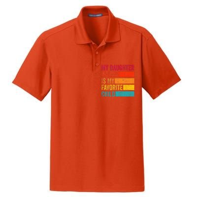 My Daughter-in-law Is My Favorite Child Funny Fathers Day Dry Zone Grid Polo